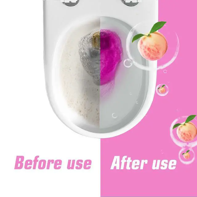 Alt view image 2 of 7 - Automatic Scented Toilet Bowl Cleaner Bottle,2 pack, Long Lasting Bathroom Toilet Tank Cleaner Pods Tablets In Bottles With Powerful Cleaning (PINK 2 Pack)
