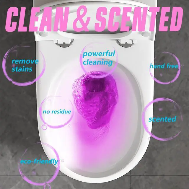 Alt view image 3 of 7 - Automatic Scented Toilet Bowl Cleaner Bottle,2 pack, Long Lasting Bathroom Toilet Tank Cleaner Pods Tablets In Bottles With Powerful Cleaning (PINK 2 Pack)