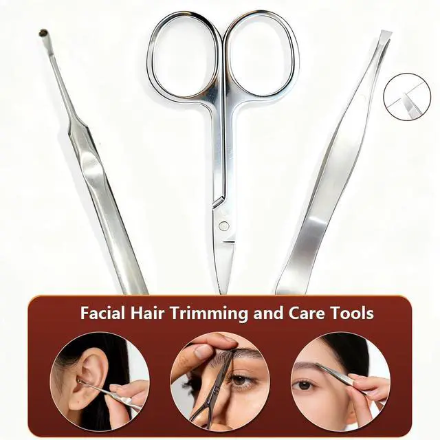 Alt view image 5 of 7 - Manicure Set 7 in 1 Stainless Steel Nail Clippers for Men WomenFinger and Toe Nail Clippers Set, Manicure Kit for Women, Nail Grooming Kit, Nail Clipper Set, Personal Care Tools(Grey)