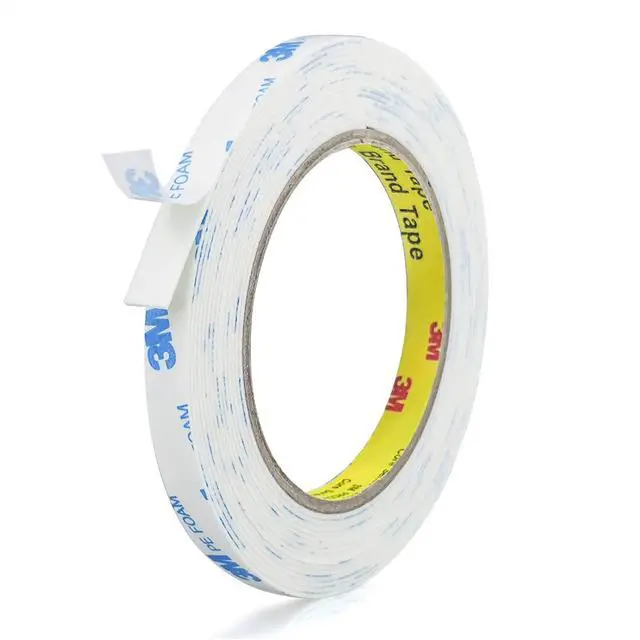 Main image of 3M Double Sided Tape 0.39in x 16.5ft, Mounting Tape Heavy Duty, Picture Hanging Strips, Strong Adhesive PE Foam Tape