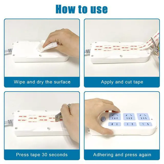 Alt view image 3 of 6 - 3M Double Sided Tape 0.39in X 9.85ftHeavy Duty Removable Mounting Tape, Picture Hanging Adhesive Strips