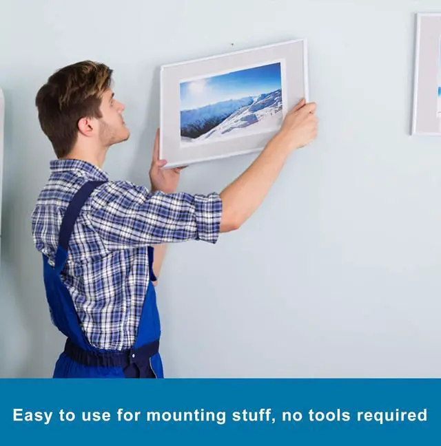 Alt view image 5 of 6 - 3M Double Sided Tape 0.39in X 9.85ftHeavy Duty Removable Mounting Tape, Picture Hanging Adhesive Strips