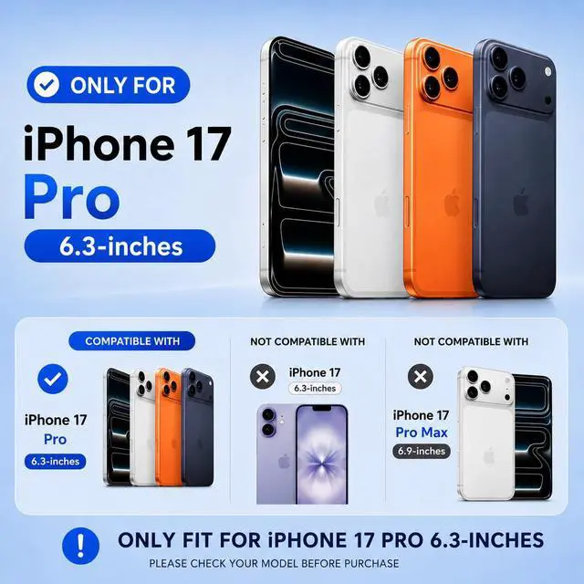 Alt view image 2 of 6 - 3 Pack for iPhone 17 Pro Privacy Screen Protector 6.3", Align Tool
