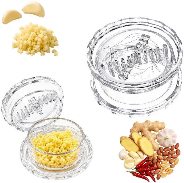 Main image of Manual Garlic Twist, Multi-Functional Mincer & Grinder for Onion, Garlic, Nuts, Ginger, Herbs, Impact Resistant Kitchen Gadget & Home Accessory (2pcs)