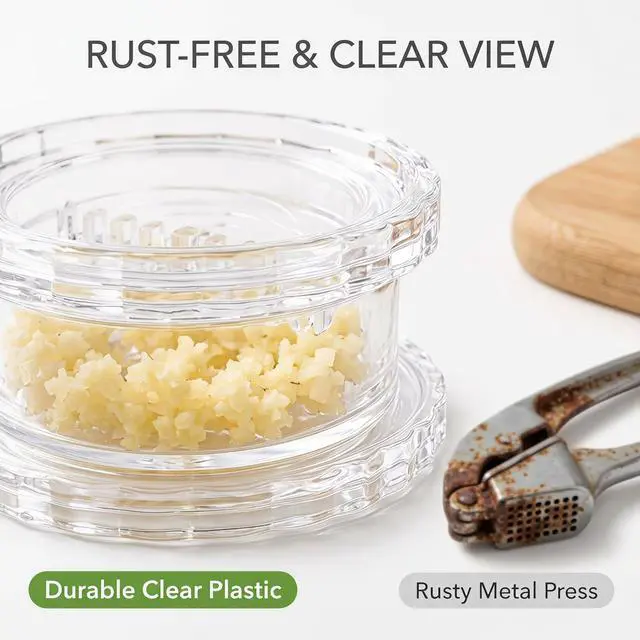 Alt view image 4 of 7 - Manual Garlic Twist, Multi-Functional Mincer & Grinder for Onion, Garlic, Nuts, Ginger, Herbs, Impact Resistant Kitchen Gadget & Home Accessory (2pcs)