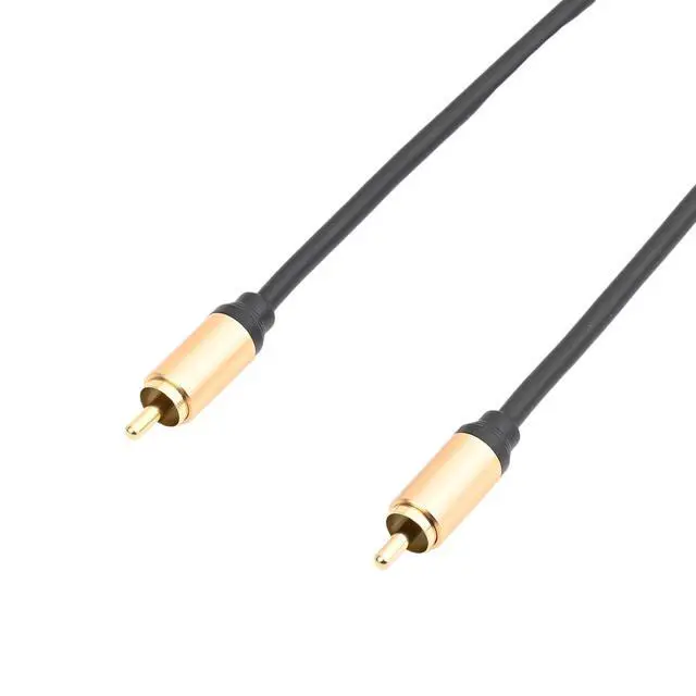 Alt view image 6 of 7 - Upgraded Audio Video Cable,RCA Coaxial Cable with Male to Male 24K Gold Plated Plug,Video/Audio AV Extension Shielded Cord for Subwoofer Rear View Parking Camera (5m/16ft)