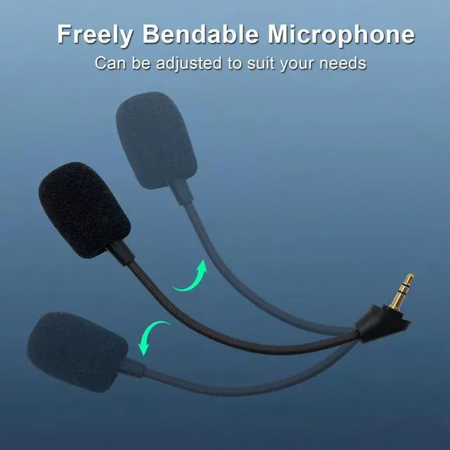 Alt view image 7 of 7 - Microphone Replacement Compatible with Kingston HyperX Cloud Alpha Cloud Alpha S Gaming Headsets Noise Cancelling Mic for Switch PS5 PS4 Mac PC Computer, 3.5 mm Jack