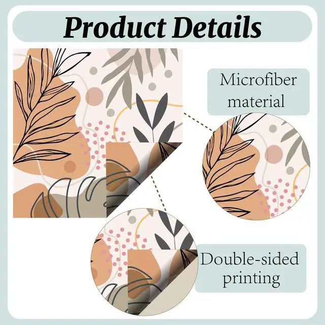 Alt view image 3 of 6 - 6 Pcs Thickened Glasses Cleaning Cloth Boho Design Microfiber Cleaning Cloth Aesthetic Eyeglass Cleaning Cloths Soft Wipes for Reusable Women Eyeglass Phone Screens Camera Lens 6x6in