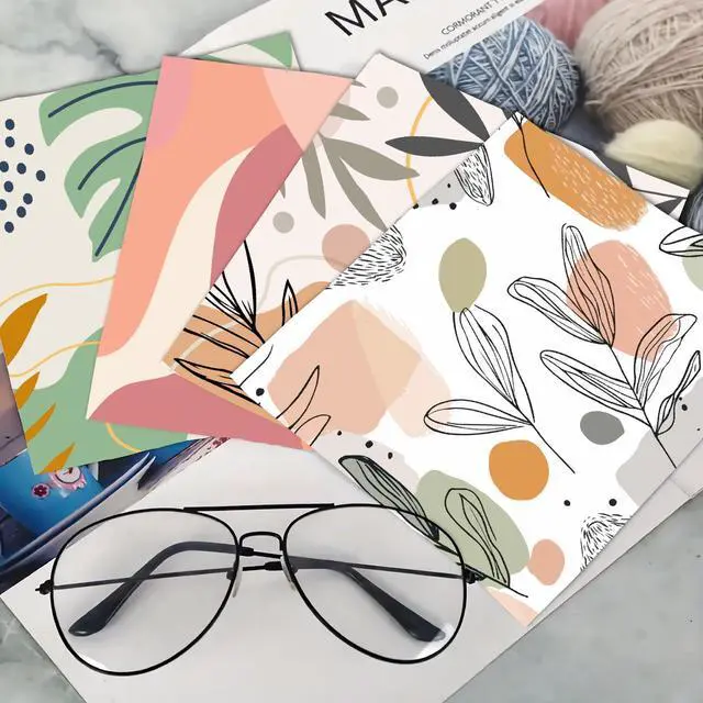 Alt view image 6 of 6 - 6 Pcs Thickened Glasses Cleaning Cloth Boho Design Microfiber Cleaning Cloth Aesthetic Eyeglass Cleaning Cloths Soft Wipes for Reusable Women Eyeglass Phone Screens Camera Lens 6x6in