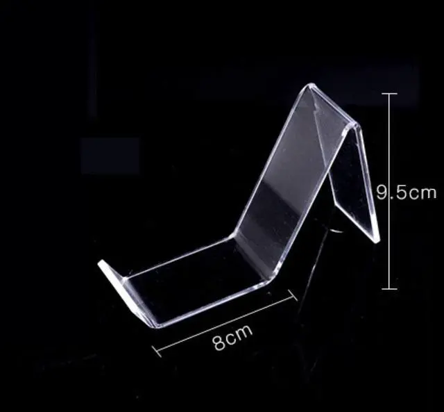Alt view image 3 of 3 - 10x Clear Acrylic Shoe Retail Shop Display Rack Show Stand Sandal Riser Support