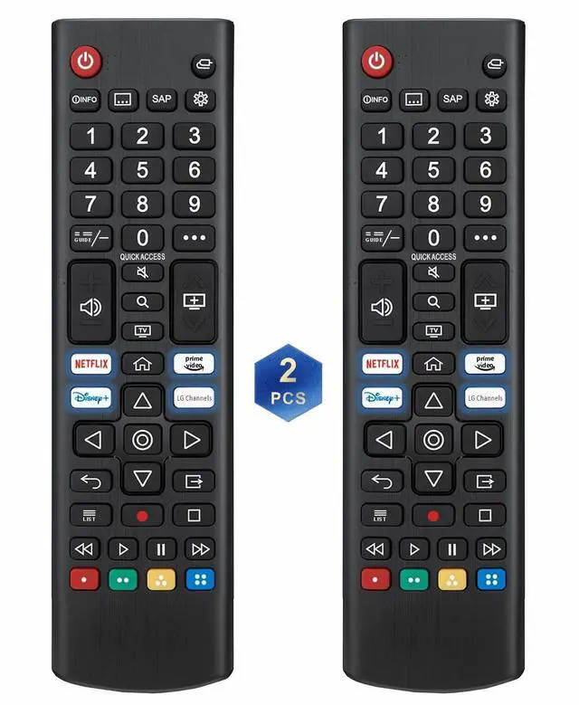 Main image of Replacement for LG Remote Control, Pack of 2, 2026-2005, Universal