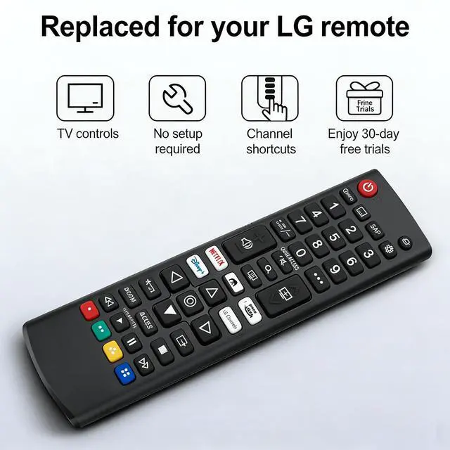 Alt view image 3 of 6 - Replacement for LG Remote Control, Pack of 2, 2026-2005, Universal