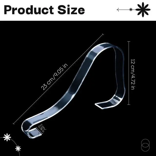 Alt view image 2 of 6 - 10 Pcs/5 Pairs Acrylic Clear Sandal Shoes Display Stand Inserts Holders Shoe Display Rack Shoe Support For Women's Shoes