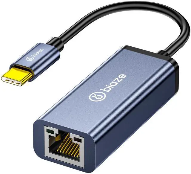 Main image of USB-C to Ethernet Adapter Gigabit RJ45, 1000Mbps USB C Network Converter for Nintendo Switch/Laptop/MacBook/Steam Deck/Tablet/Mobile, Plug and Play Wired Network Adapter