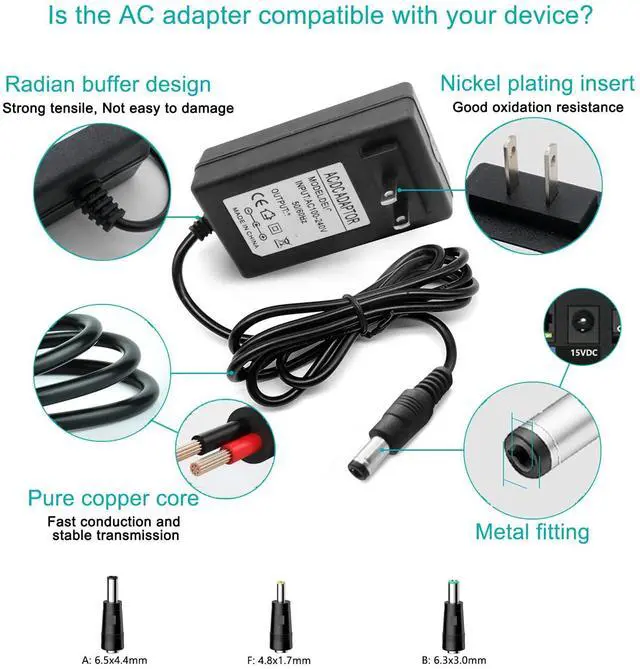 Alt view image 3 of 5 - 20V DC Adapter Fit for Sony SRS-XG500 SRSXG500 Power Cord,for Sony x-series Party Speaker, Bose Solo 5 TV Sound System Speaker 418775 732522-1110 7325221110 Replacement Speakers Charger Charging Cable