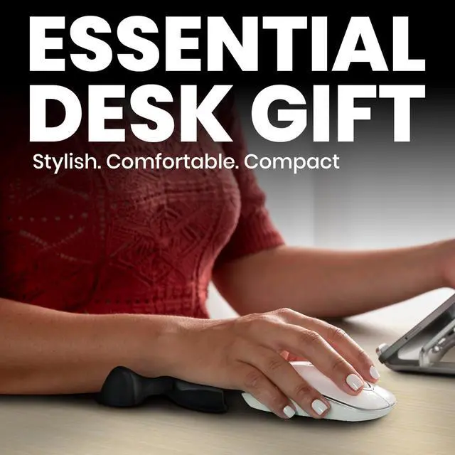 Alt view image 7 of 7 - GlideX r2.0 Ergonomic Mouse Wrist Rest Compact Sliding Wrist Pad with Low Profile Design for Desk Laptop Travel, Fits Small to Medium Hands (Black)