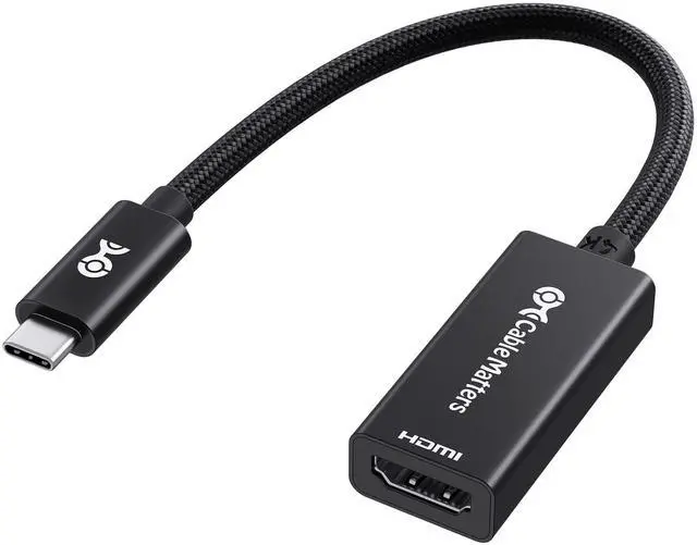 Main image of Braided Aluminum USB C to HDMI Adapter, 4K USB-C to HDMI