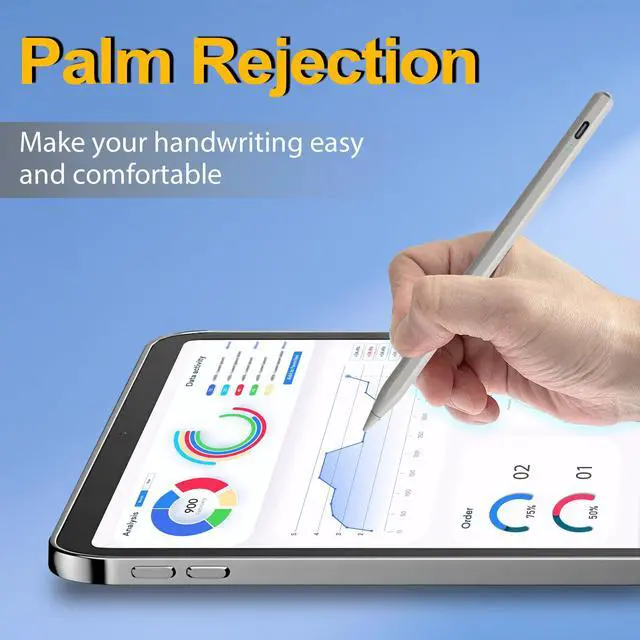 Alt view image 5 of 7 - Stylus Pen for iPad 2026-2018, 15 Mins Fast Charge Pencil for iPad A16 11th/10th/9-6th Generation, Air M4 M3 M2 11"/13"/5-3rd, Pro M4 11/12.9/13, Mini A17 Pro/6/5th, Tilt Sensitivity Palm Rejection