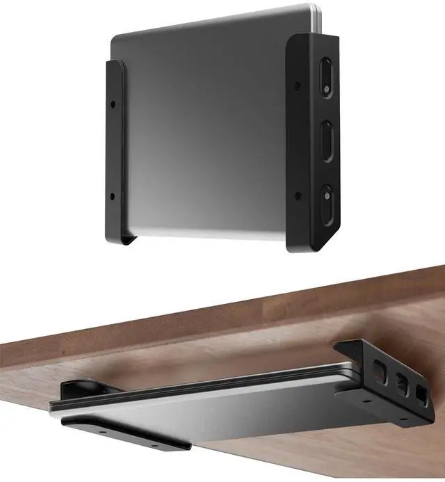 Main image of Universal Laptop Wall Mount or Under Desk Mount Holder, (Black)