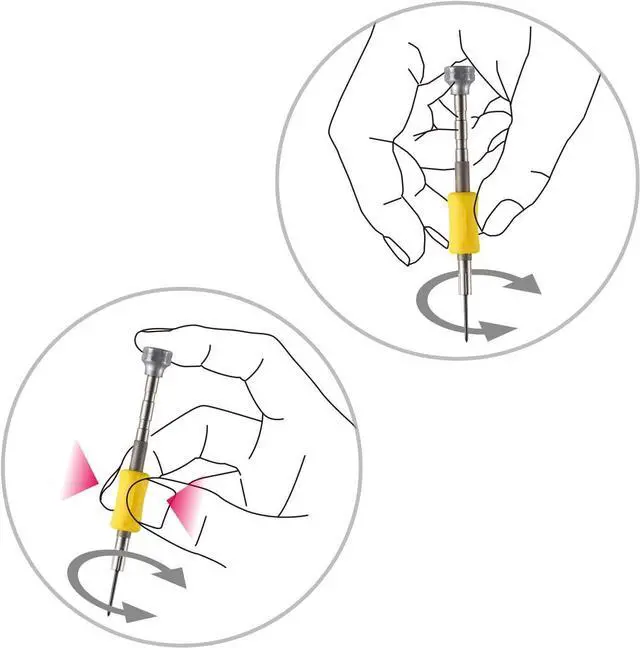 Alt view image 5 of 7 - Precision Screwdriver Set TD-56S / +0, 00, 000, 0000, -0.7, -0.9
