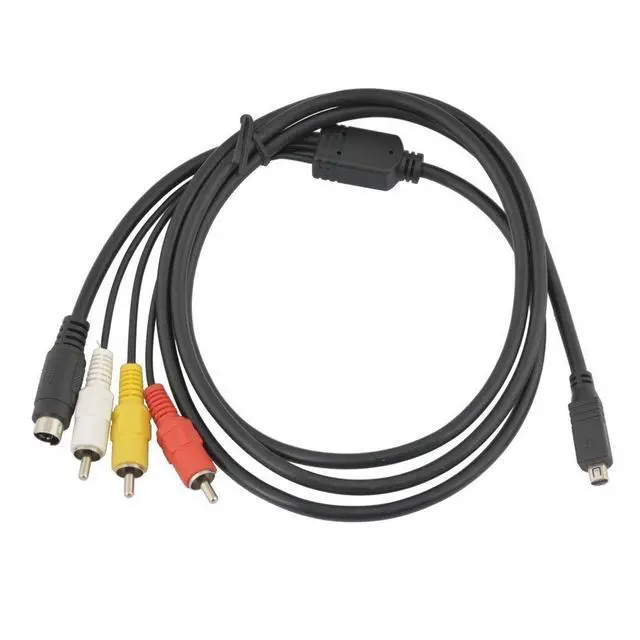 Alt view image 2 of 5 - AV Cable 5 Feet for Sony Handycam Mini DV and DVD Camcorders