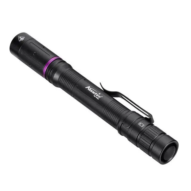 Alt view image 4 of 7 - P66 Mini 3W UV Flashlight 365nm Portable Ultraviolet Small EDC Black Light for Pet Urine Detector, Minerals, Scorpions, Finding Stains, Money Checker with 2PCS AAA Battery Easy to Replace