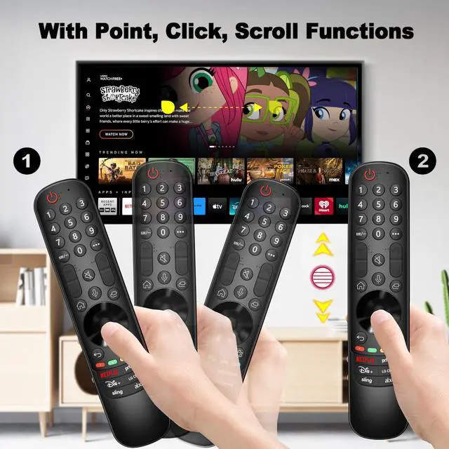 Alt view image 5 of 7 - Magic Remote for LG-TV-Remote, for Magic MR20/21/22/23/24GA with Voice and Pointer Function, Compatible for LG Remote Control 2019-2024 UHD OLED QNED NanoCell 4K 8K Smart TVs