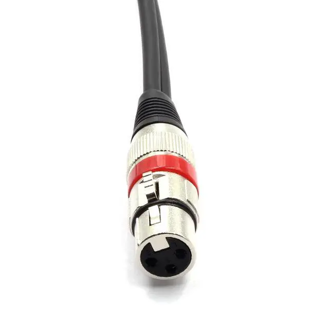 Alt view image 4 of 5 - 10FT XLR Female to 2 x Phono RCA Plug Adapter Y Splitter Patch Cable, XLR Female 3 Pin to Dual RCA Male Plug Stereo Audio Cable Connector(3M)