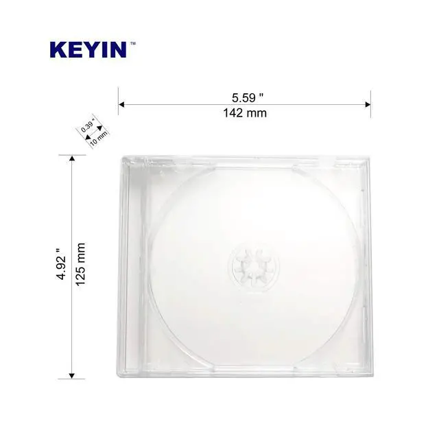 Alt view image 4 of 7 - Standard Clear CD Jewel Case - Premium, 10 Pack