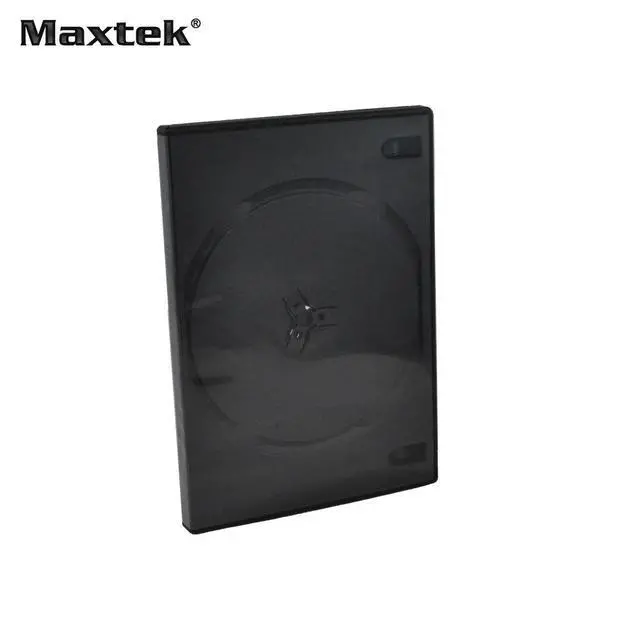 Alt view image 3 of 7 - 10 Pack 14mm Black Standard Double Capacity DVD Case and Outter Clear Sleeve