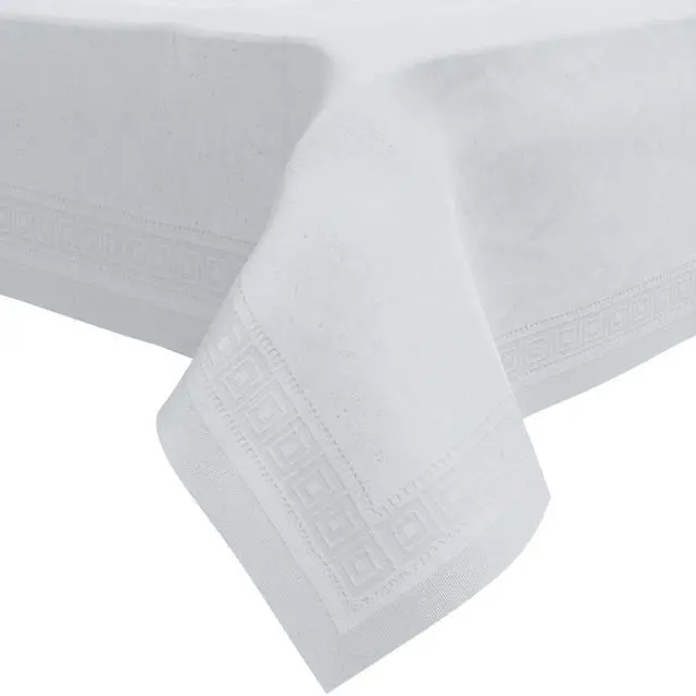 Alt view image 2 of 7 - Paper Tablecloths for Rectangle Tables | 54 X 108 4 Pack | White Paper Disposable Tablecloth | 3-Ply Premium Paper & Plastic Table Cloths for Parties Disposable