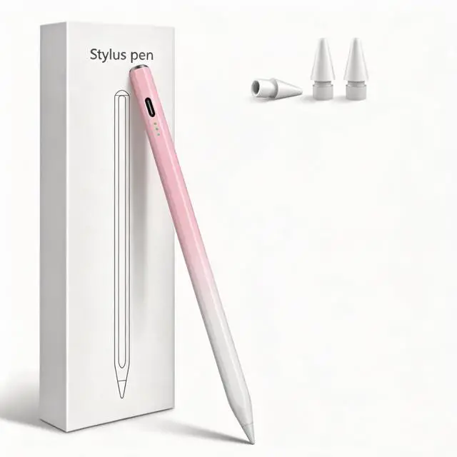 Main image of Stylus Pen for iPad 2026-2018 with 13mins Fast Charge,Tilt Sensitivity Palm Rejection Pencil for 11th (A16)/10/9/8/7/6 Gen, iPad Pro 11"/12.9"/M4/M5, iPad Air 3/4/5/M2/M3/M4 (Gradient Pink)