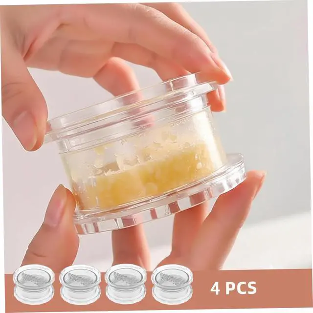 Alt view image 4 of 7 - 4 Pcs Garlic Presses Clear Plastic Garlic Grinder and Mincer Tool Dishwasher Safe & Easy for Kitchen