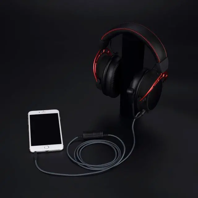 Alt view image 4 of 7 - Cable Boom Microphone Compatible with HyperX Cloud Flight | 3.5mm Jack Headphone - Volume Control for Playstation PS4 or Xbox One Controller, PC, Tablet,Laptop,Smartphone - Boompro Gaming Mic (150CM)