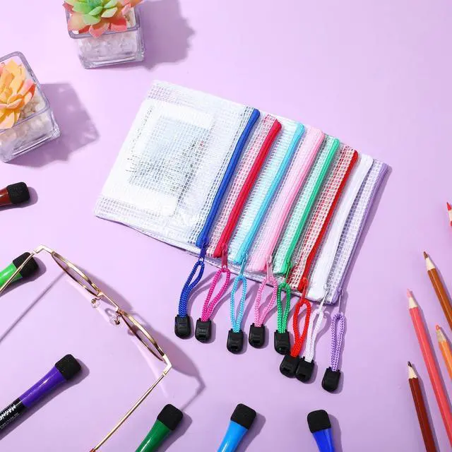 Alt view image 5 of 6 - 32 Pcs Mesh Zipper Bags Bikini Organizer,Classic Color,5.1 x 4.1 Inch