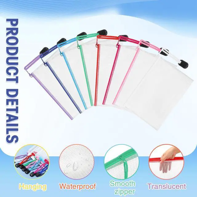 Alt view image 3 of 6 - 32 Pcs Mesh Zipper Bags Bikini Organizer,Classic Color,5.1 x 4.1 Inch