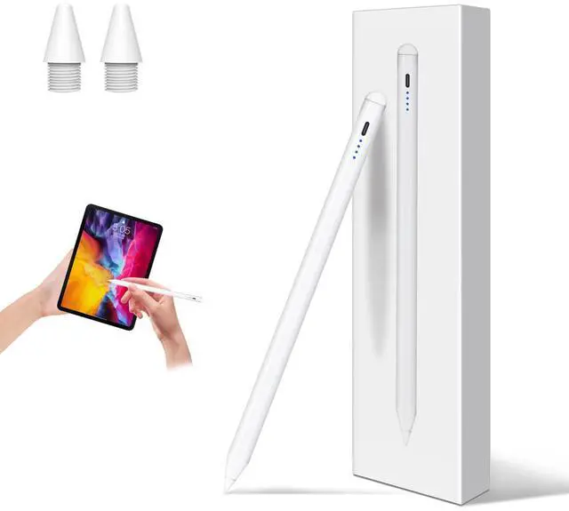 Main image of Stylus Pen for iPad 2018-2025Fast Charging Pencil with Tilt Sensitivity & Palm Rejection,Compatible with iPad Air M2/3/4/5,iPad mini 5/6/7,iPad 11/10/9/8/7/6th Gen,iPad Pro 11"/12.9"/M4