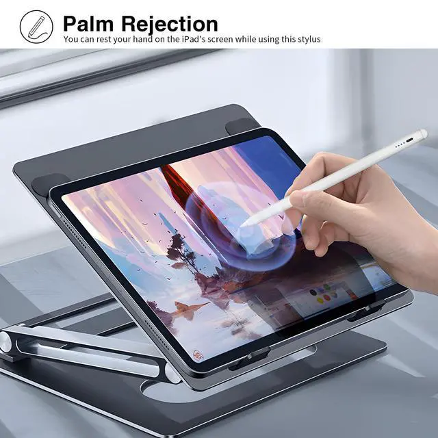 Alt view image 4 of 7 - Stylus Pen for iPad 2018-2025Fast Charging Pencil with Tilt Sensitivity & Palm Rejection,Compatible with iPad Air M2/3/4/5,iPad mini 5/6/7,iPad 11/10/9/8/7/6th Gen,iPad Pro 11"/12.9"/M4