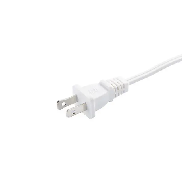 Alt view image 3 of 6 - White Extension Cord 5 Foot, Single Plug Appliance Power Cable 18 Gauge, Two Prong Male Female, for NEMA 5-15P to NEMA 5-15R, Ideal for Home Office Electronics, 3 Pack