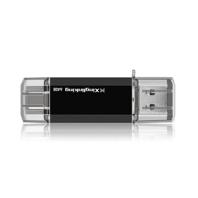Alt view image 2 of 7 - Dual USB Flash Drive USB C & USB A 2-in-1, Thumb Drive for Type-C Phones, PC, External Storage for Photos/Videos/Files