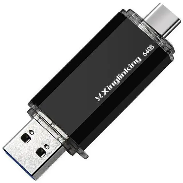 Main image of Dual USB Flash Drive USB C & USB A 2-in-1, Thumb Drive for Type-C Phones, PC, External Storage for Photos/Videos/Files
