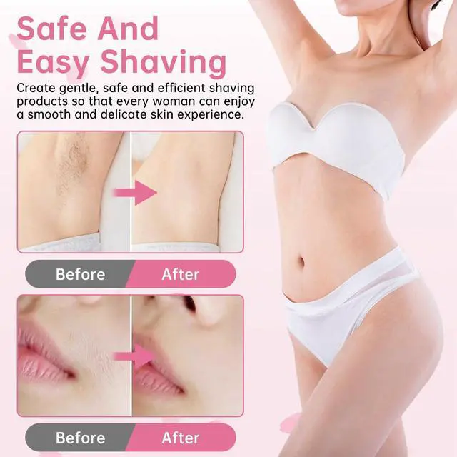 Alt view image 6 of 7 - Bikini Trimmer for Women Pubic Hair - 2 in-1 Electric Razors for Women - Rechargeable Dual Head Electric Shaver - Waterproof Bikini Trimmer for Underarm Leg Arm Body Face Armpit Hair Remover