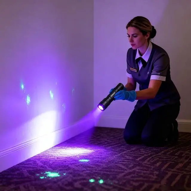 Alt view image 5 of 7 - UV Blacklight Flashlight, 395nm LED Ultraviolet Black Light for Pet Urine Stain Detection, Portable UV Light Detector for Dog/Cat Urine, Carpet, Couch, Bed, Odor Remover Tool