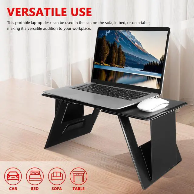 Alt view image 7 of 7 - Portable Laptop Stand Foldable Laptop Desk for Bed and Couch, Adjustable Holder with Anti-Slip Design, Lightweight and Durable for Students & Professionals
