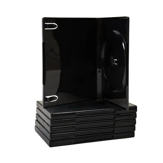 Alt view image 5 of 7 - Premium Grade Shiny Black Single CD DVD Blu-ray Disc Case, 14mm (10)