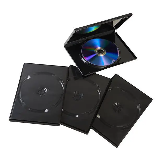 Alt view image 7 of 7 - Premium Grade Shiny Black Single CD DVD Blu-ray Disc Case, 14mm (10)