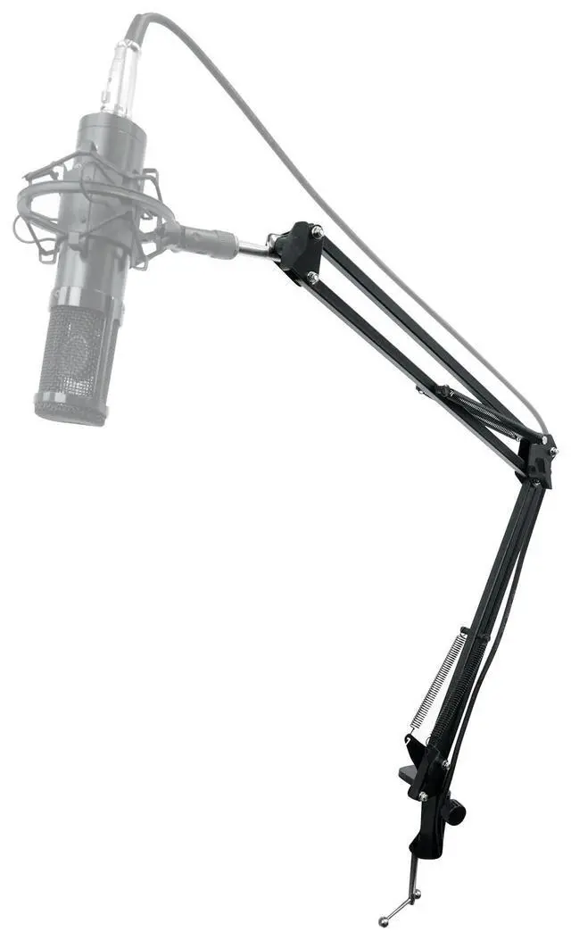 Alt view image 4 of 7 - Microphone Boom Arm Studio Podcast USB Mic Stand+Desk Clamp (30")