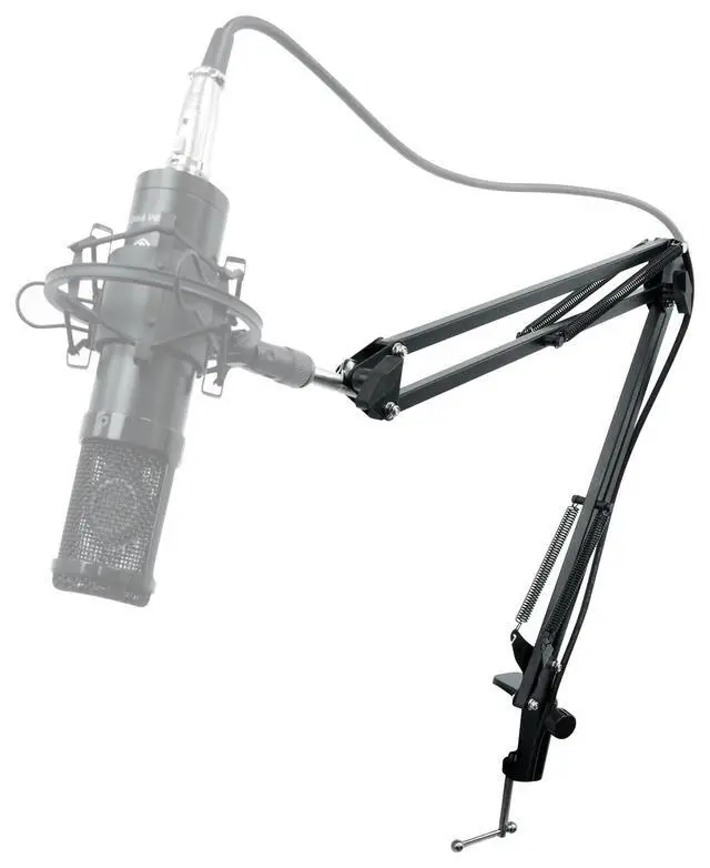 Alt view image 5 of 7 - Microphone Boom Arm Studio Podcast USB Mic Stand+Desk Clamp (30")