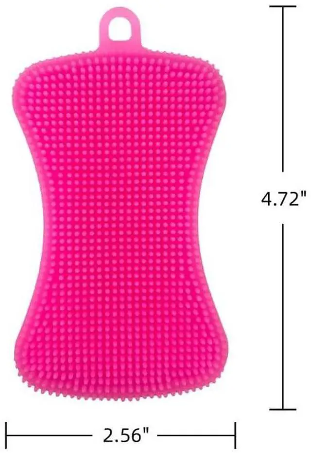 Alt view image 4 of 4 - 2PCS Silicone Dish Scrubber,Multi-Purpose&Efficient Kitchen Gadgets