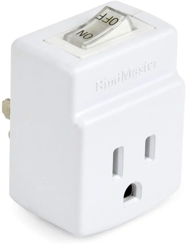 Main image of 3 Prong Grounded Single Port Power Adapter with Indicator On/Off Switch (1 Pack)
